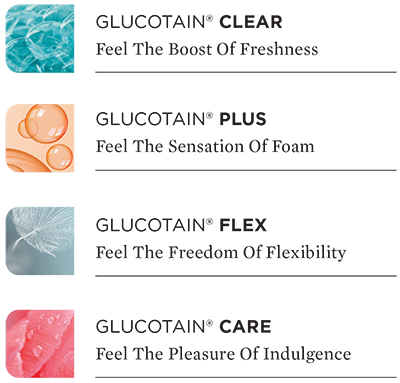 Discover a new sensory dimension in hair and skin care with Glucotain