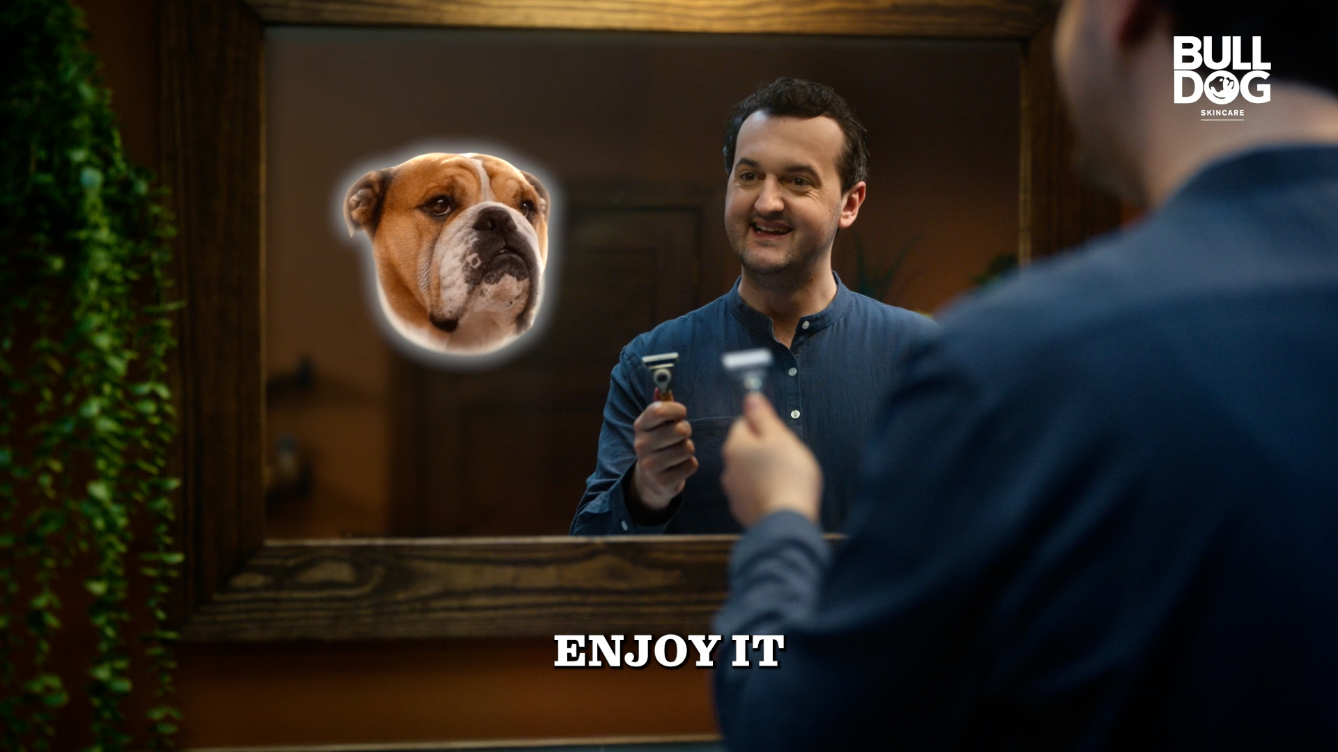 Bulldog released a fun ad campaign featuring a telepathic dog head