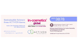 ACTIVON showcases sustainable bio solutions at in-cosmetics Global 2026