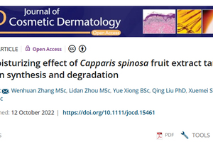 Another SCI article about intelligent moisturising effect pubished by JAKA