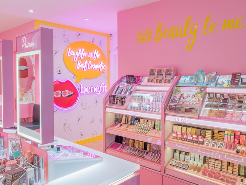 Benefit Cosmetics' London flagship store