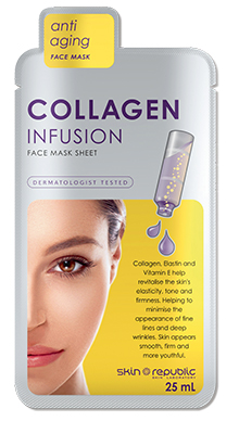 Skin Republic Collagen Infusion, an anti-ageing face mask sheet