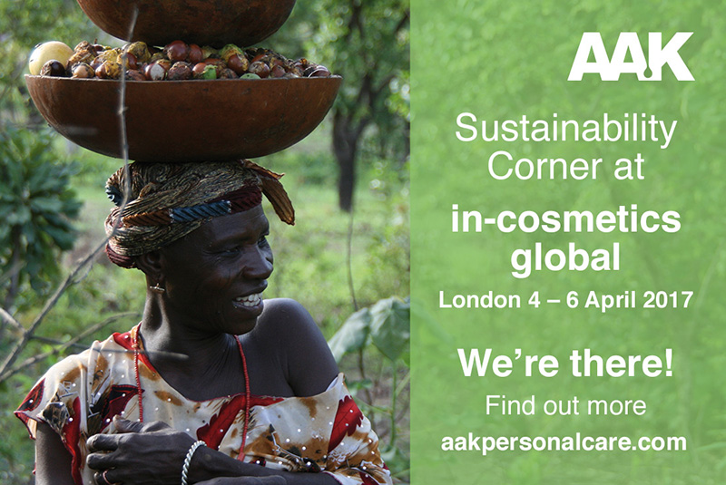 AAK Personal Care to exhibit at in-cosmetics London