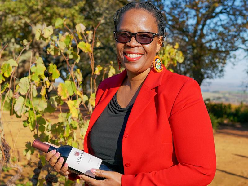Ntsiki Byela is South Africa's first black female wine entrepreneur
