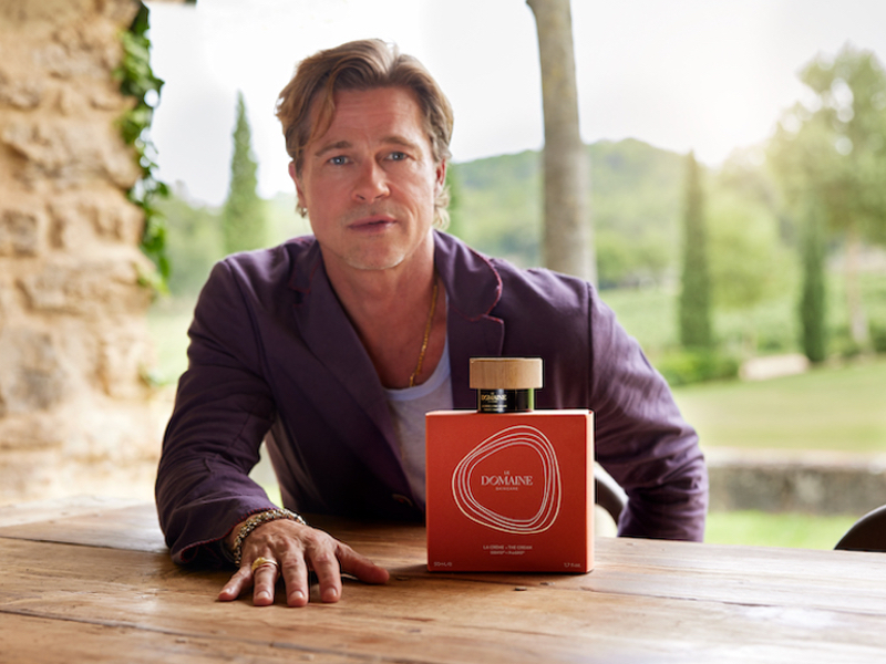 Brad Pitt launched vineyard-inspired Le Domaine Skincare with Famille Perrin