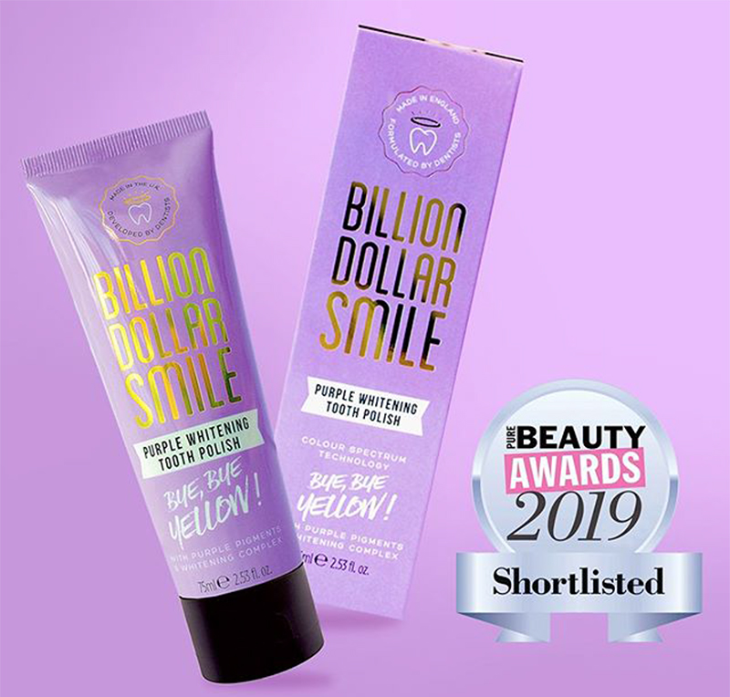 Billion Dollar Smile shortlisted for the Pure Beauty Awards