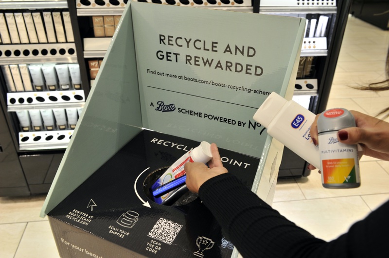 Boots' in-store recycling scheme saves 1 tonne of beauty empties from landfill  