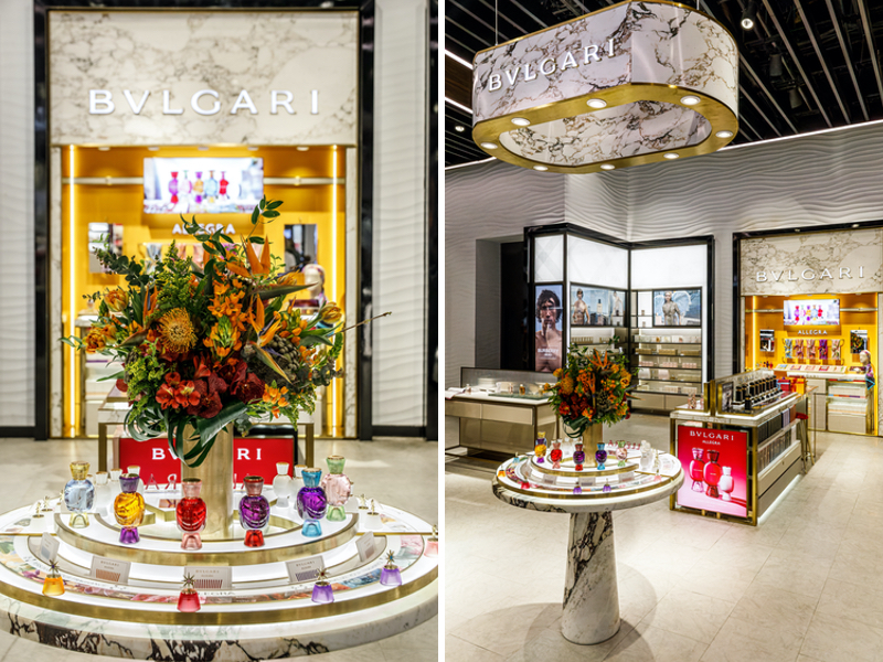 Bulgari remodelled two stores in Istanbul Airport terminals 4 and 6