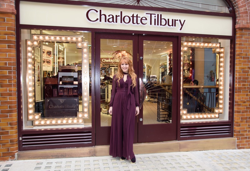 Charlotte Tilbury outside her first standalone store in Covent Garden in 2015
