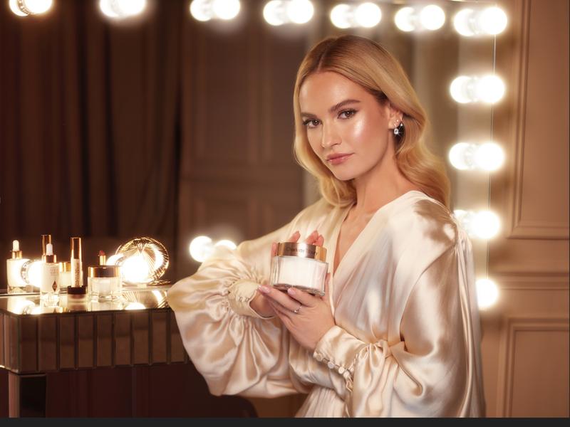 James will front the campaign on Charlotte Tilbury's new skin care Instagram