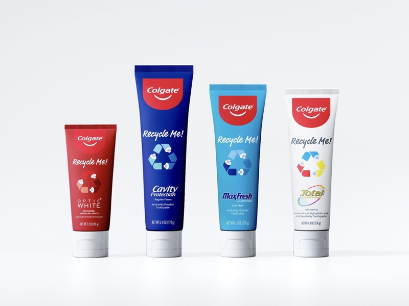 Colgate's new recyclable packs