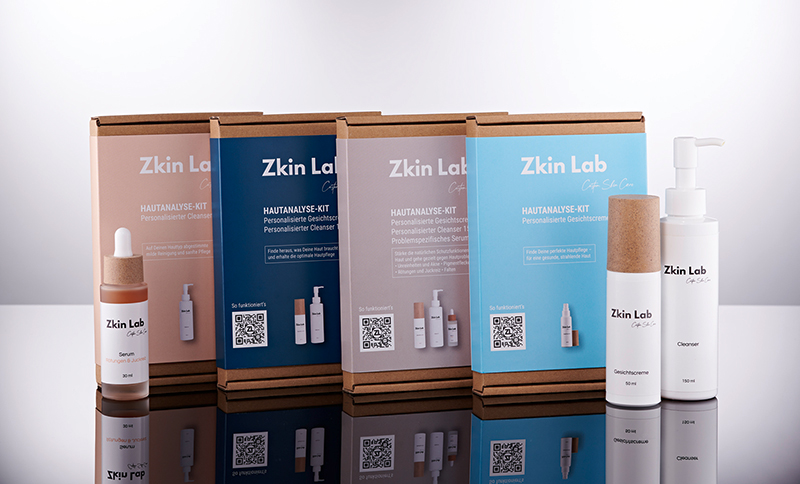 Corpack supplies packaging for the personalised skin care products of the new brand Zkin Lab