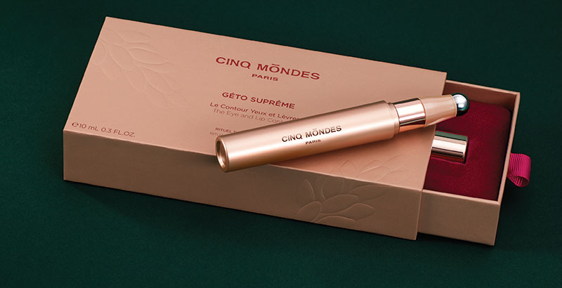 COSMO + by COSMOGEN seduced CINQ MONDES for its Géto Supreme care contour eyes and lips