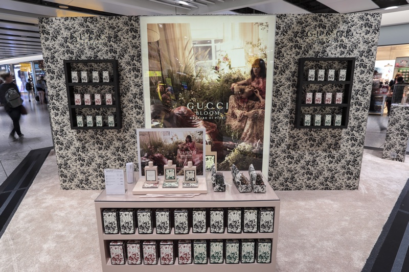 Coty launches Gucci Bloom Nettare di Fiori airport pop-ups