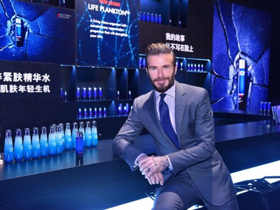 David Beckham and Biotherm Homme debut China campaign