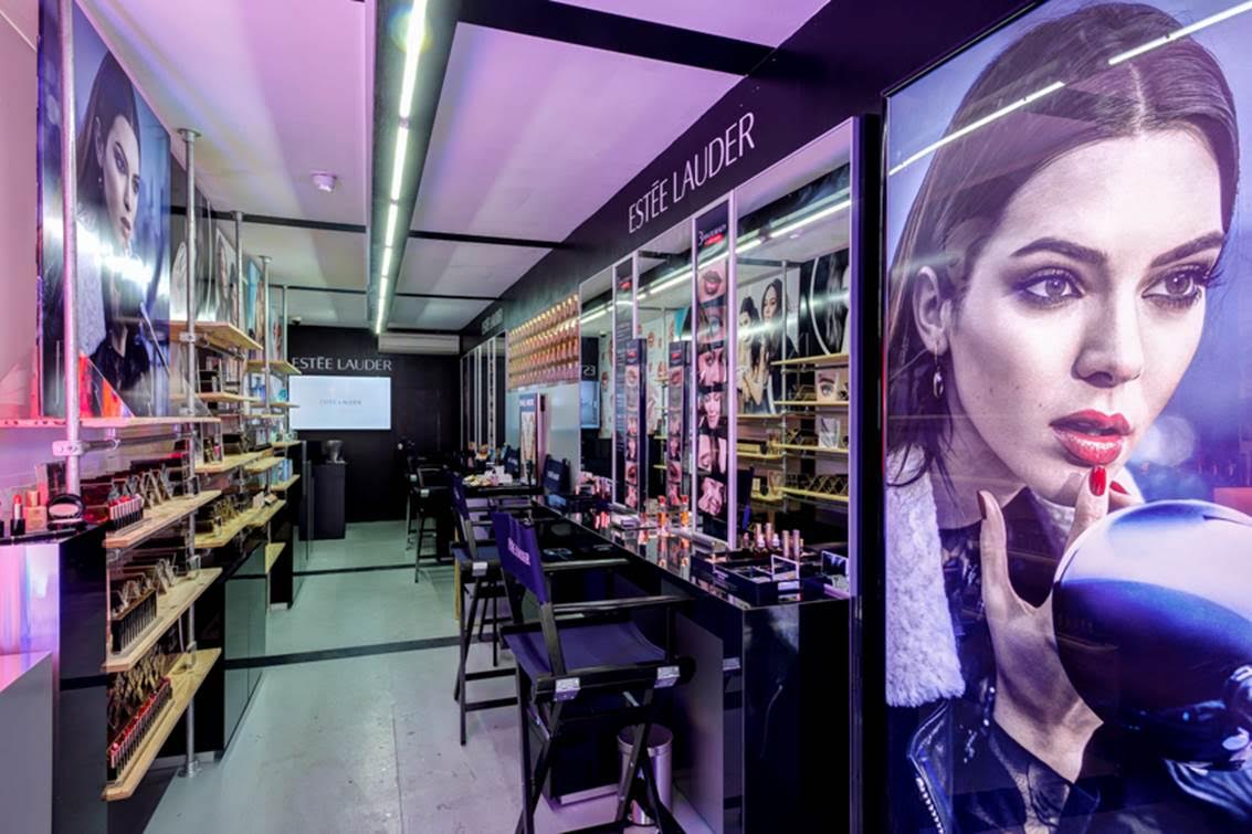 The Estée Lauder pop-up offers treatments on-site