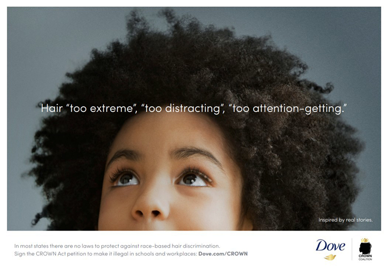 Dove reveals the 'alarming rate' black girls experience hair discrimination  in schools