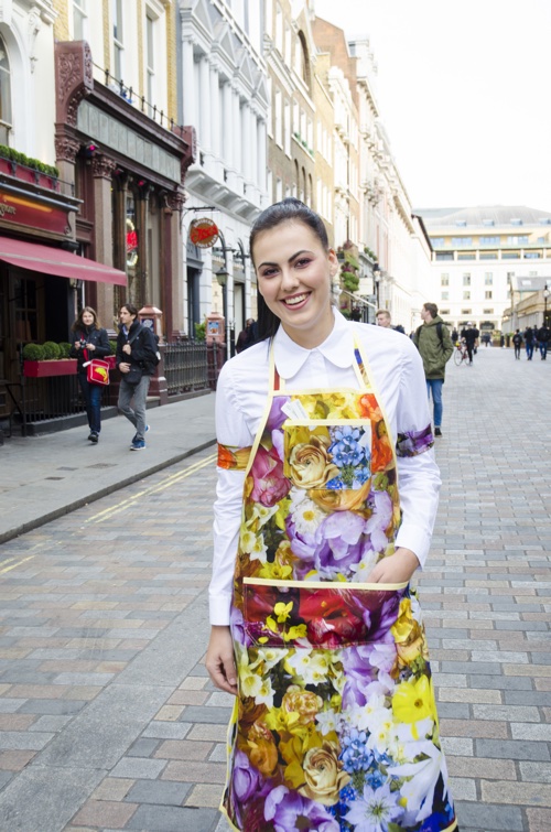 One of Floral Street's Floristas outside its new store