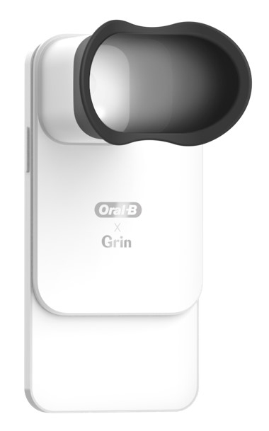 Oral-B has partnered with Grin, allowing consumers to capture high-res images of their mouth 