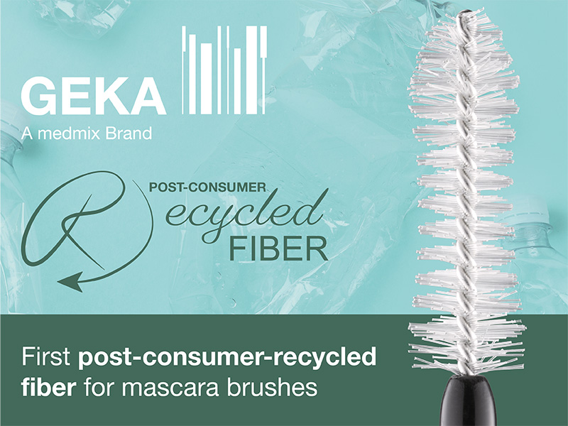 GEKA presents first post-consumer-recycled fibre filaments for mascara