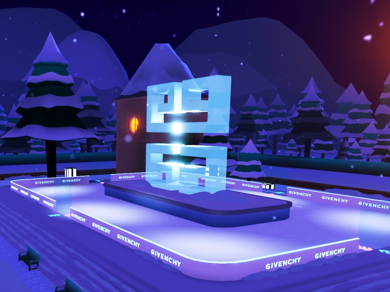 Players can enjoy Givenchy's ice rink on Roblox
