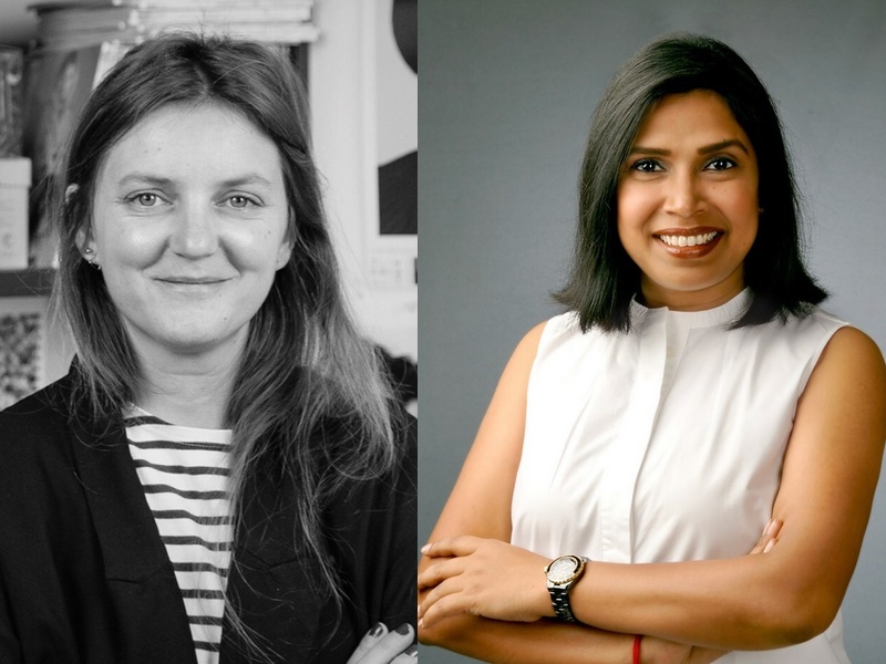 Marie Suter (left) is now Glossier's Chief Creative Director and Chitra Balireddi (right) Chief Commercial Officer