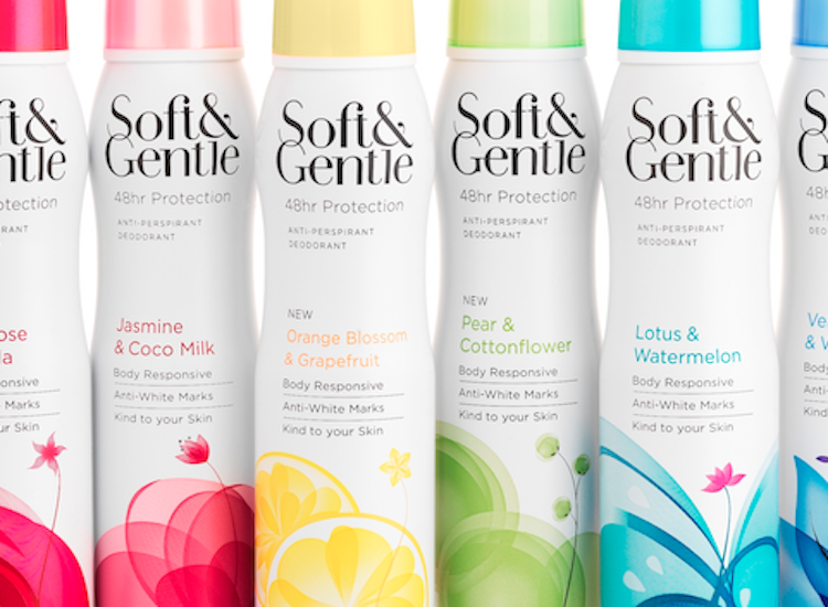 Soft & Gentle relaunches deodorants