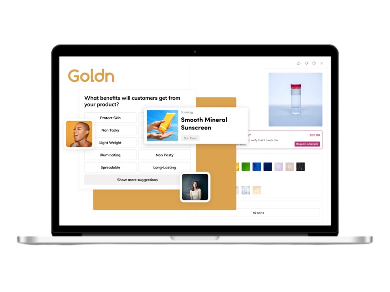 Goldn and Good Face Project team up to simplify product development 
