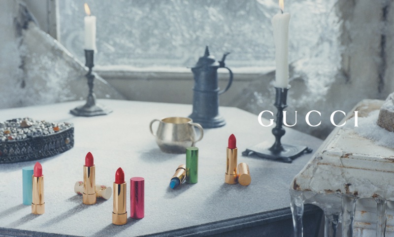 Gucci Beauty sparkles with new festive glitter lipstick launch