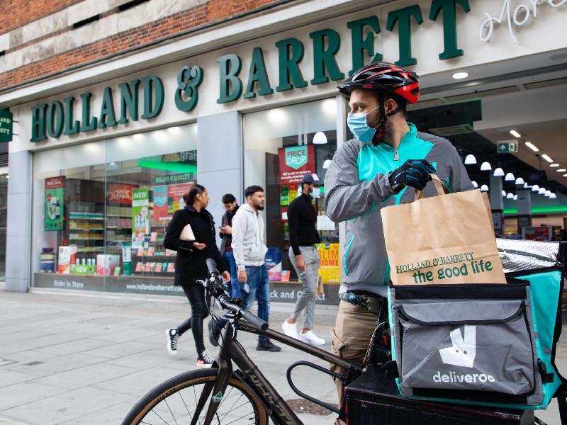 Holland & Barrett teams up with Deliveroo for delivery service