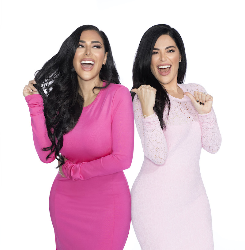 The Kattan sisters Huda (left) and Mona co-founded Huda Beauty in 2013