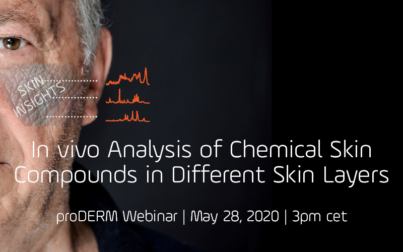 In vivo analysis of chemical skin compounds in different skin layers