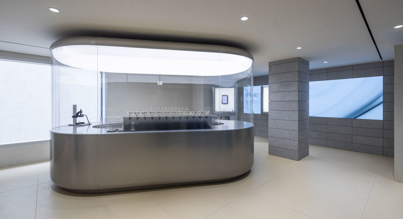 A science-focused area of the Laneige flagship