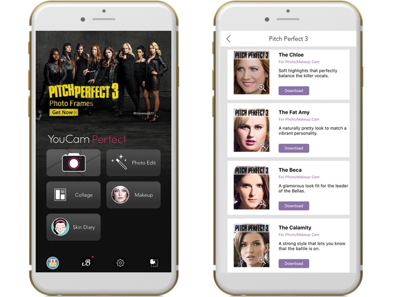 It’s ‘AR-capella’ for YouCam Makeup in new Pitch Perfect 3 beauty partnership
