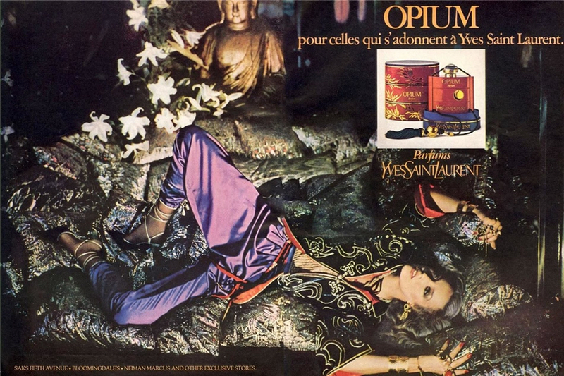YSL's Opium original advert starring Jerry Hall relies on 'oriental' tropes