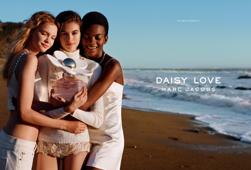 Pebish glans Megalopolis Kaia Gerber fronts first Marc Jacobs Daisy Love fragrance pillar in four  years