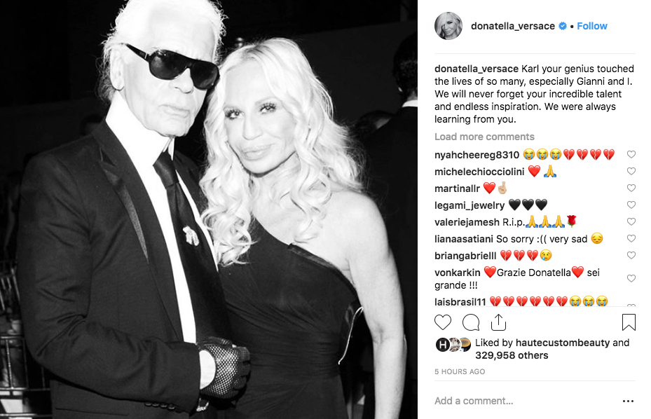 via Instagram / @donatella_versace