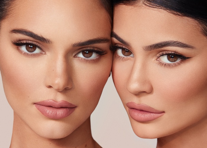 Left to right: Kendall and Kylie Jenner for Kylie Cosmetics