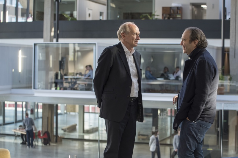 Jean-Paul Agon (left) and Xavier Niel © Alain Buu 