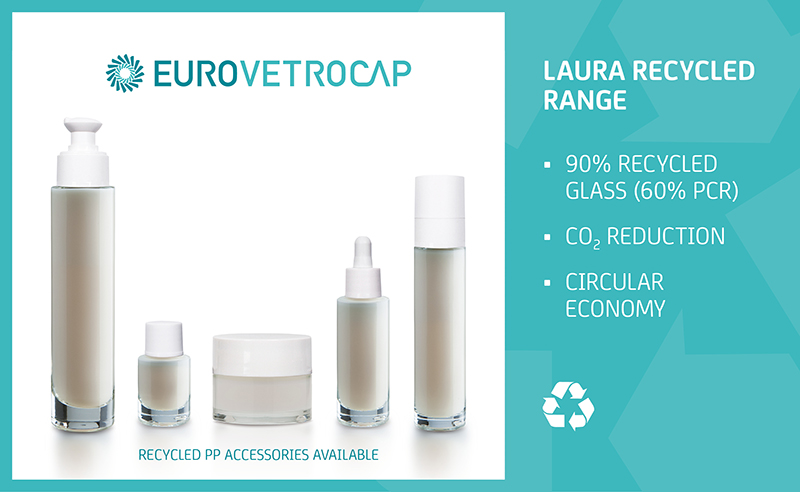 Laura Green: The first cosmetic range in recycled glass

