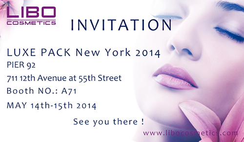 Libo Cosmetics exhibits at LuxePack, New York