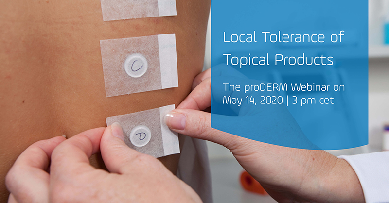 Local tolerance of topical products
