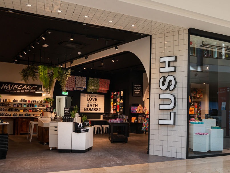 Lush recently doubled the size of its store at the Bluewater shopping centre in Kent