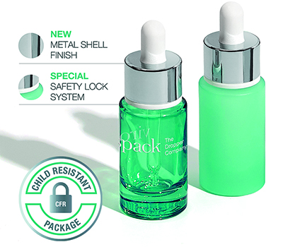 Luxury and Safety - Virospack presents the metal shell finish for the safest dropper on the market 