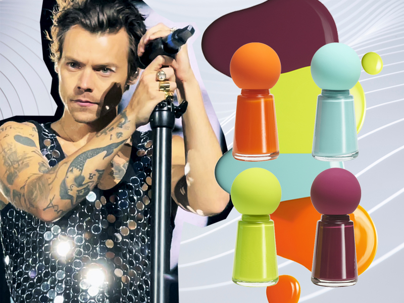 Harry Styles launched Pleasing in 2021 with unisex nail and skin care products