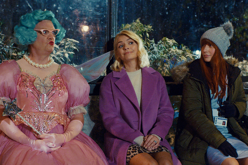 M&S' new Christmas campaign starring ambassador Holly Willoughby (centre)