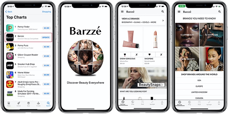 New digital shopping tool Barzzé Beauty connects brands directly with consumers 
