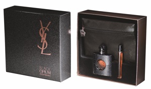 Alliora Coffrets produced secondary packaging for Yves Saint Laurent’s Black Opium fragrance