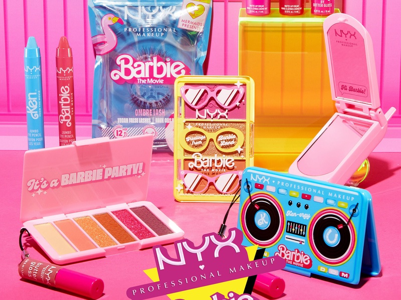 Customers can shop NYX's Barbie-themed make-up collection at the pop-up