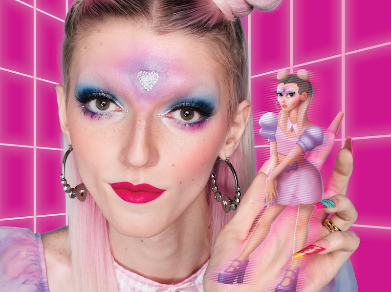 Cosplay and make-up artist Lilly Teel features in the campaign imagery